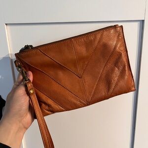 Lucky Brand Rayla Leather Wristlet Wallet Purse